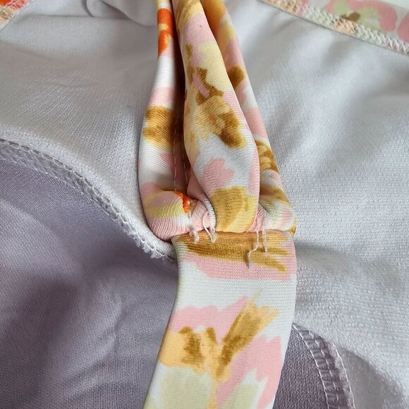 Kona Sol Women's One-Shoulder Floral Swimsuit Built-in Padding Ruched 18W - Picture 7 of 10